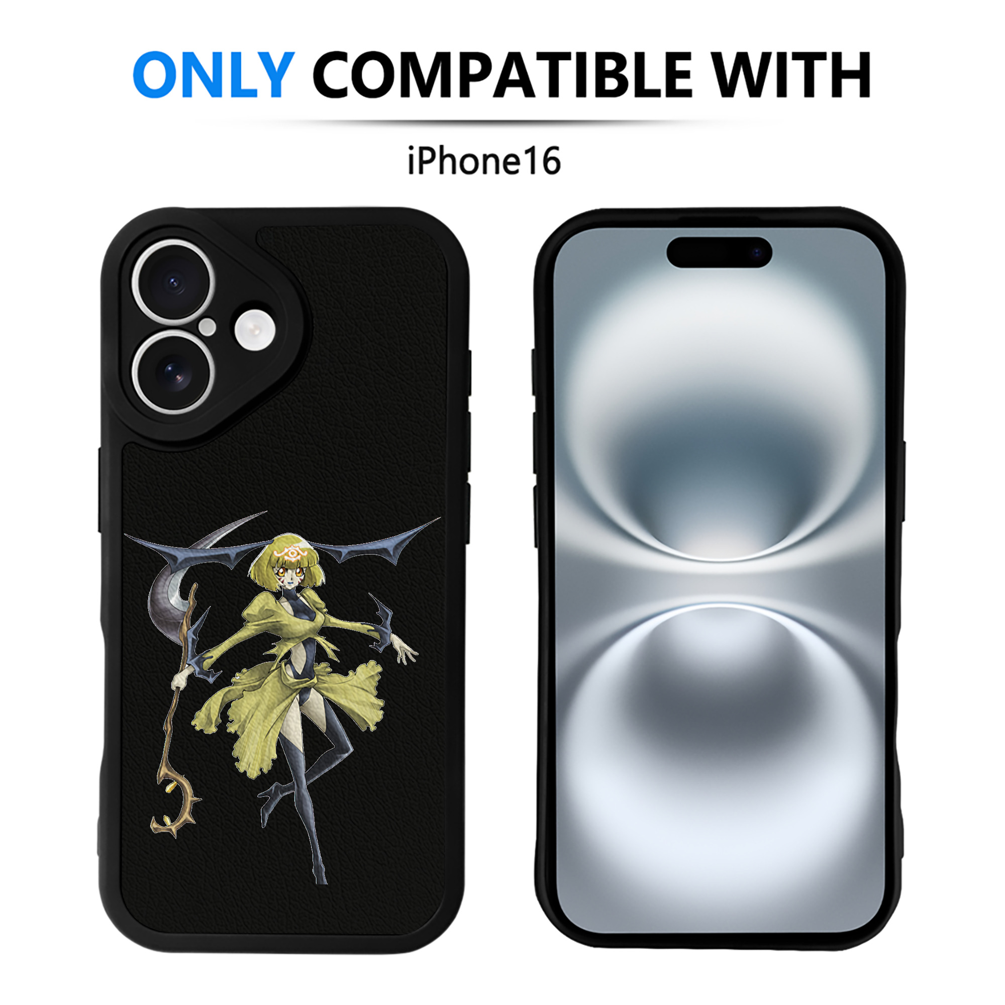 遊☆戯☆王 Yu-Gi-Oh! 【iPhone 16シリーズ対応】シリコンスマホケース（レザー調） 材質：シリコン